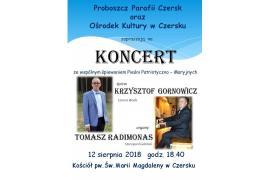 <b>Koncert w kościele. Wystąpi Krzysztof Gornowicz oraz Tomasz Radimonas</b>