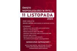 <b>GM. CZERSK. ŚWIĘTO NIEPODLEGŁOŚCI W RYTLU. ZAPROSZENIE (PROGRAM)</b>