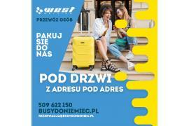 <b> Pakuj się do nas! Odbierzemy Cię spod wskazanego adresu i odwieziemy na miejsce pod same drzwi! </b>