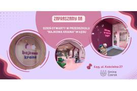 <b>GM. CZERSK. Przedszkole `Bajkowa Kraina` w Łęgu otwiera swoje drzwi. ZAPROSZENIE</b>