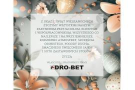 <b> ŻYCZENIA WIELKANOCNE od FIRMY DRO-BET </b>