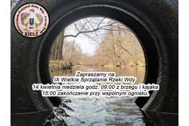 <b>Sprzątanie brzegów rzeki Wdy i najbliższej okolicy z brzegu lub z kajaka. ZAPROSZENIE (HARMONOGRAM)</b>