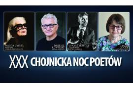 <b>XXX Chojnicka Noc Poetów 2025. ZAPRASZAMY! - m.in. koncert Łukasza Jemioły, recital Magdy Umer `55/75` (PROGRAM)</b>