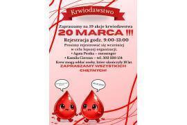 <b> GM. CZERSK. 59. akcja krwiodawstwa - ZAPRASZAMY </b>