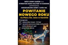 <b>GM. KARSIN. Powitanie Nowego Roku na placu św. Jana w Karsinie</b>