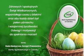 <b>ŻYCZENIA WIELKANOCNE od Banku Spółdzielczego w Czersku </b>
