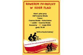 <b> GM. CZARNA WODA. Rowerem po okolicy w Dzień Flagi - ZAPROSZENIE </b>