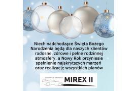 <b>ŻYCZENIA ŚWIĄTECZNE<br>od Firmy MIREX II </b>