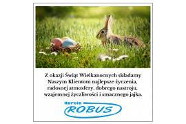 <b>ŻYCZENIA WIELKANOCNE <br>od Firmy ROBUS</b>