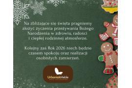 <b>ŻYCZENIA ŚWIĄTECZNE od firmy URBANIAK MEBLE </b>