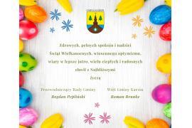 <b>ŻYCZENIA WIELKANOCNE od GMINY KARSIN </b>