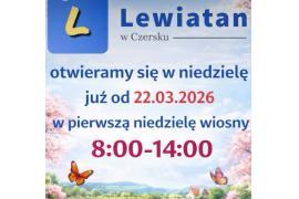 <b>Lewiatan w Czersku. Otwieramy się w niedzielę - od jutra w każdą niedzielę</b>
