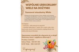 <b>GM. KARSIN. Wspólnie udekorujmy Wiele na Dożynki - dziś spotkanie</b>