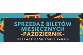 <b>ROBUS<br>SPRZEDAŻ BILETÓW MIESIĘCZNYCH NA PAŹDZIERNIK 2023 (TERMINARZ) - 15 LAT RAZEM Z WAMI, DZIĘKUJEMY!</b>