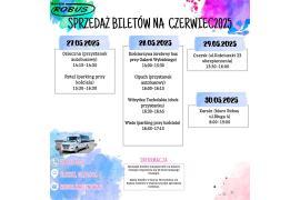 <b> ROBUS - BILETY MIESIĘCZNE NA CZERWIEC (TERMINARZ) </b>