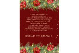 <b> ŻYCZENIA ŚWIĄTECZNE od BIOLAND oraz BIOLAND II</b>