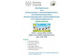 <b>GM. CZERSK. Dzień Dziecka w Będźmierowicach. ZAPROSZENIE (PROGRAM)</b>