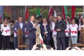 <b>POW. CHOJNICKI. Rafał Trzaskowski, kandydat na Prezydenta RP, odwiedził Chojnice (WIDEO, ZDJĘCIA)</b>