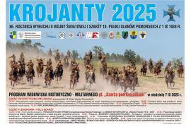 <b>ZAPRASZAMY DO KROJANT 7 WRZEŚNIA 2025. SZARŻA oraz CZĘŚĆ PATRIOTYCZNO-RELIGIJNA (PROGRAM)</b>
