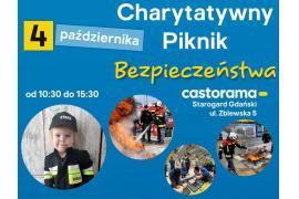 <b> POW. STAROGARDZKI. Charytatywny Piknik Bezpieczeństwa - ZAPROSZENIE - wspomóż zbiórkę dla Klementynki z Czarnej Wody </b>