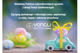 <b>ŻYCZENIA WIELKANOCNE <br>od Firmy YONGLI</b>