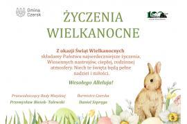 <b>ŻYCZENIA WIELKANOCNE od Burmistrza Czerska oraz Przewodniczącego Rady Miejskiej w Czersku</b>