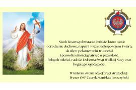 <b>ŻYCZENIA WIELKANOCNE od Prezezsa OSP w Czersku </b>