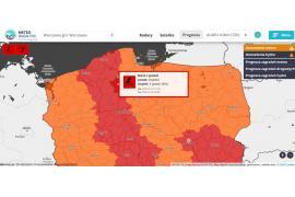 <b>POW. CHOJNICKI. Burze z gradem. Porywy wiatru do 115 km/h, lokalnie do 130 km/h. Możliwość utworzenia się trąby powietrznej (AKTUALIZACJA)</b>