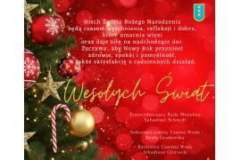 <b>ŻYCZENIA ŚWIĄTECZNE od władz Gminy Czarna Woda</b>
