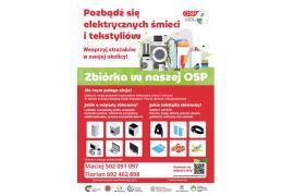 <b>GM. CZERSK. OSP Złe Mięso. Zbiórka elektrośmieci i tekstyliów – wsparcie strażaków </b>