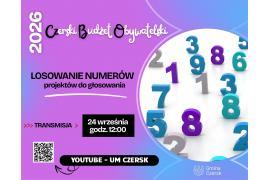 <b>CZERSK. Losowanie numerów projektów do Czerskiego Budżetu Obywatelskiego 2026! Transmisja na YT (LINK)</b>