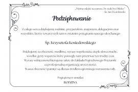 <b>PODZIĘKOWANIE</b>