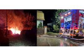 <b>GM. CZERSK. Pożar budynku gospodarczego (ZDJĘCIA)</b>