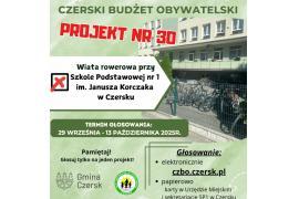 <b>GM. CZERSK. CZBO 2026 - Wiata rowerowa przy czerskiej JEDYNCE (WIDEO)</b>