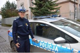 <b>Policjantka z KPP Chojnice w czasie wolnym od służby po krótkim pościgu zatrzymała nietrzeźwego kierującego</b>