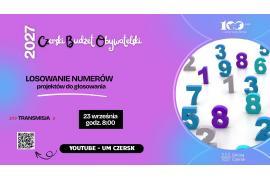 <b> GM. CZERSK. Losowanie numerów projektów do Czerskiego Budżetu Obywatelskiego 2027</b>