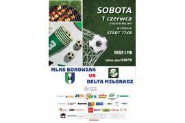 <b>ZAPRASZAMY NA MECZ W CZERSKU. MLKS BOROWIAK CZERSK - DELTA MIŁORADZ. SOBOTA 1 CZERWCA - GODZ. 17.00</b>