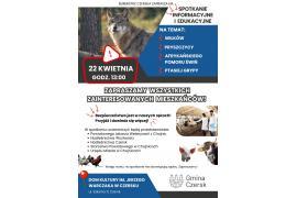 <b>GM. CZERSK. Spotkanie informacyjno-edukacyjne nt.: wilków, pryszczycy, ptasiej grypy i AFS już DZIŚ! ZAPRASZAMY! </b>