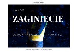 <b> POMORSKIE. Co robić gdy zaginie osoba najbliższa? Policja radzi i apeluje oraz dziękuje</b>