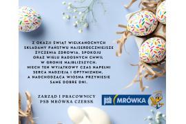 <b>ŻYCZENIA WIELKANOCNE od PSB Mrówka Czersk</b>
