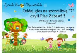 <b> CZERSK. Oddaj głos na szczęśliwą `7`! CZERSKI BUDŻET OBYWATELSKI </b>