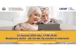 <b>CZARNA WODA. Webinarium (spotkanie online) `Bezpieczny senior - jak nie dać się oszukać w Internecie`. ZAPROSZENIE</b>