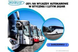 <b>WITAMY NA POKŁADZIE FIRMY ROBUS. 15 lat razem z WAMI i dla WAS! UWAGA! 20% PROMOCJI NA PRZEJAZDY AUTOKAROWE (ZDJĘCIA)</b>