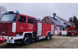 <b>GM. CZERSK. Pożar sadzy w kominie – w Krzyżu w gm. Czersk</b>