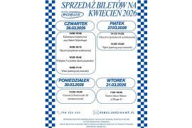 <b>ROBUS - BILETY MIESIĘCZNE NA KWIECIEŃ 2026 (TERMINARZ)</b>