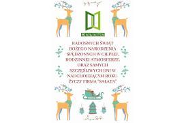 <b>ŻYCZENIA ŚWIĄTECZNE<br>od Firmy `SAŁATA`</b>