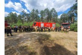<b>POW. CHOJNICKI. Ćwiczenia: działania ratowniczo - gaśnicze podczas zdarzeń na terenach leśnych. Udział m.in. OSP Czersk i Malachin (ZDJĘCIA, WIDEO)</b>