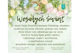 <b>ŻYCZENIA WIELKANOCNE od władz Gminy Czarna Woda</b>