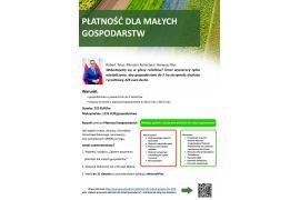 <b>Trwa nabór wniosków w ramach płatności dla małych gospodarstw (KOMUNIKAT)</b>