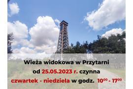 <b>GM. KARSIN. Wieża widokowa w Przytarni - komunikat</b>